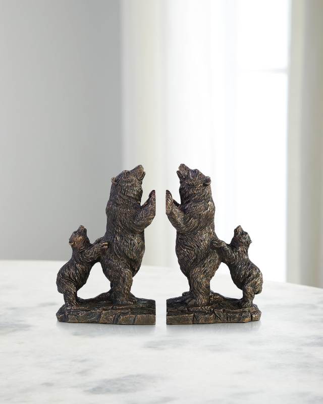 Ursine Bookends, Set of 2